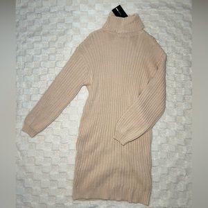 Turtleneck sweater dress